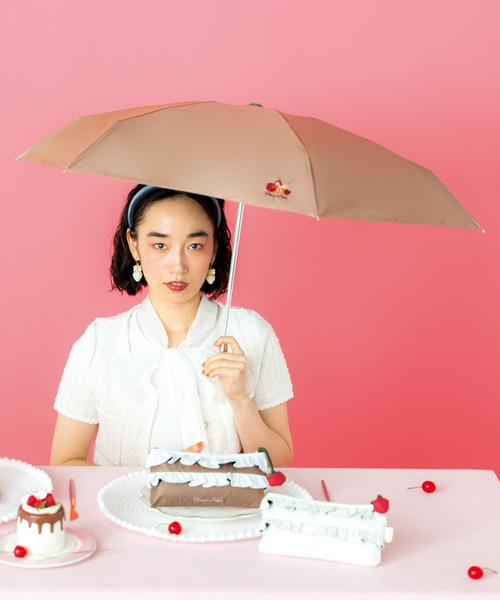 Wpc. 日傘 完全遮光 折りたたみ傘 折り畳み 晴雨兼用 遮光ケーキ