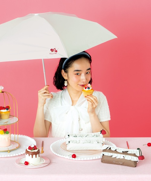 Wpc. 日傘 完全遮光 折りたたみ傘 折り畳み 晴雨兼用 遮光ケーキ