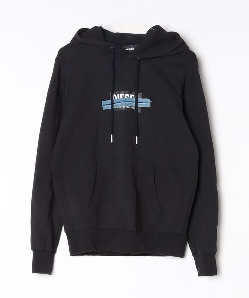 DIESEL（ディーゼル） プルオーバーパーカー X-SMALL ブラック メンズ