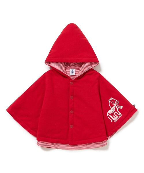 PETIT BATEAU（プチバトー） ポンチョ ケープ キッズ 子供服 