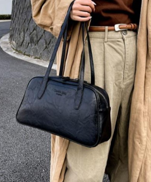 【美品】土屋鞄 ミニボストンバッグ 旧ロゴ レザー ブルーステッチ レザー ボストンバッグ ビンテージ調 ロゴ ステッチ ミニボストン レディース