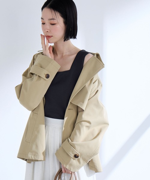 Aunely トレンチコート コート レディース : ZOZOTOWN Yahoo!店 - 通販