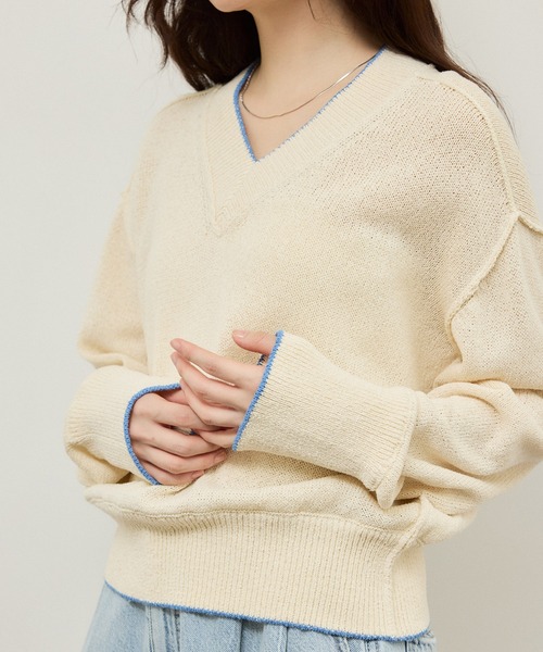 アダムエロペ　ニット ADAM ET ROPE'（アダムエロペ） セーター ニット モヘアミックス