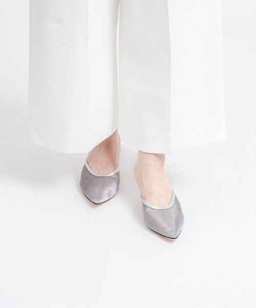 サンダル 「Mollini/モリーニ」メッシュパンプス ミュールサンダル