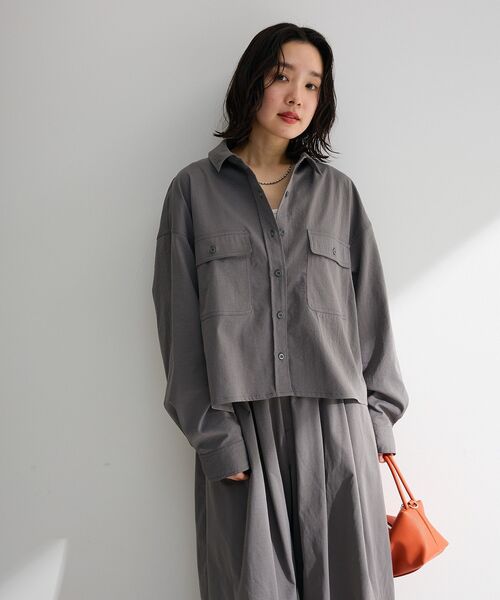 【グリーン】B2880 リネンワークシャツジャケット RNA-N｜B2880 リネンワークシャツジャケット | Rakuten Fashion(楽天