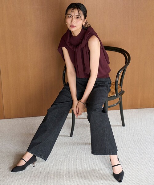 「UNFILO」 カーディガン MEDIUM ブラウン レディース_画像7
