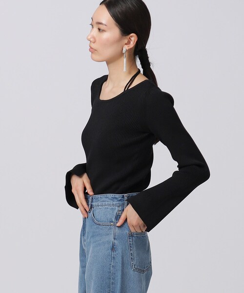 「GALLEST」 長袖ニット 38 アイボリー レディース_画像7