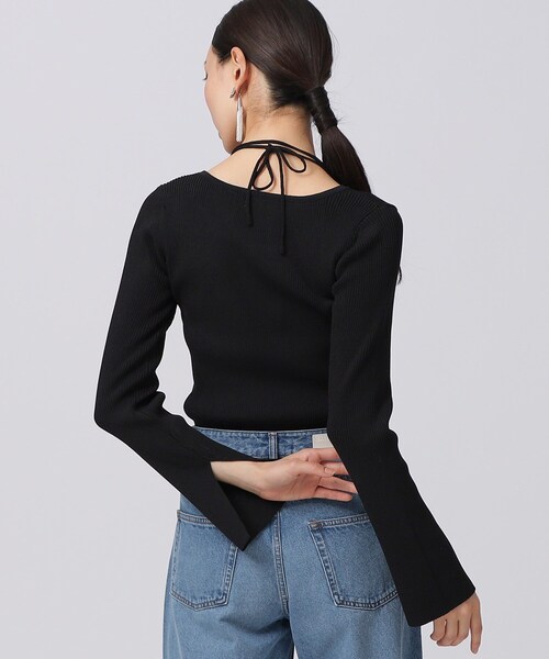 「GALLEST」 長袖ニット 38 アイボリー レディース_画像8