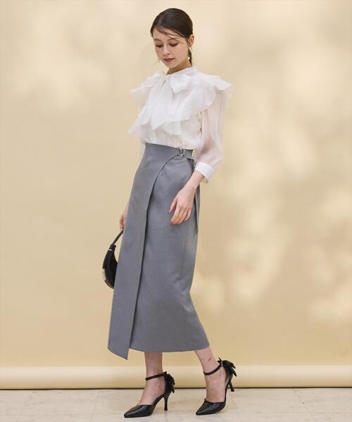 「SWINGLE」 スカート SMALL ネイビー レディース_画像4