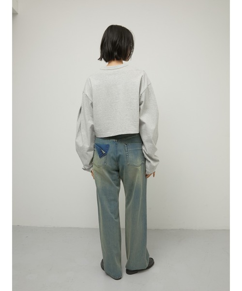 la peau de gem（ラポドゥジェム） tシャツ 「LA PEAU DE GEM」sleeve