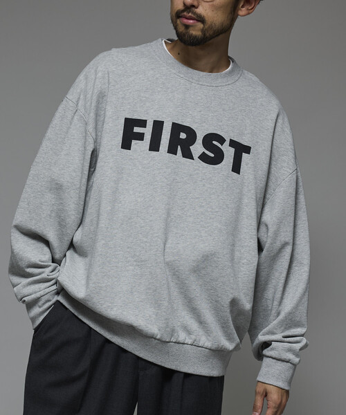 「Firsthand」 スウェットカットソー M チャコールグレー メンズ_画像4
