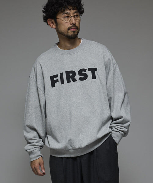 「Firsthand」 スウェットカットソー M チャコールグレー メンズ_画像5