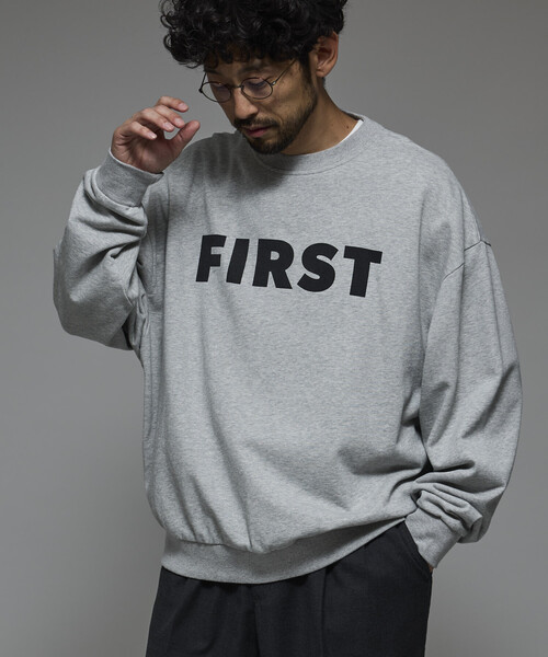 「Firsthand」 スウェットカットソー M チャコールグレー メンズ_画像6