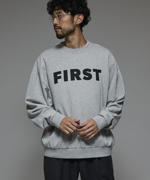 「Firsthand」 スウェットカットソー M チャコールグレー メンズ_画像7