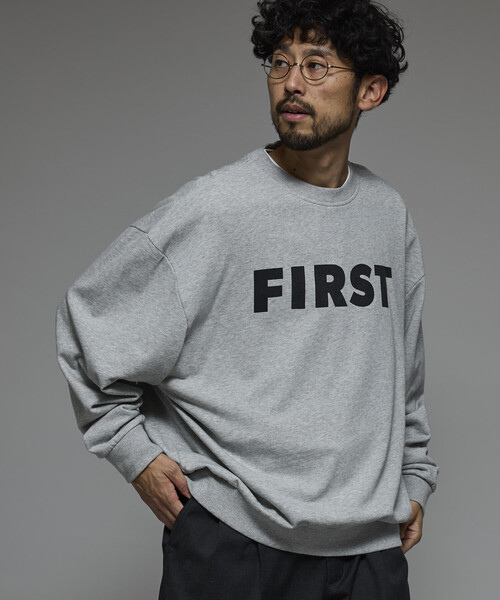 「Firsthand」 スウェットカットソー M チャコールグレー メンズ_画像9