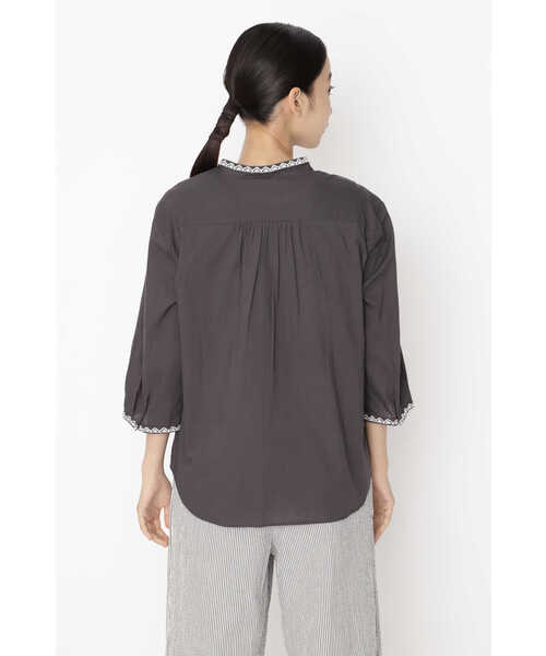 「human woman」 7分袖ブラウス MEDIUM ホワイト レディース_画像4