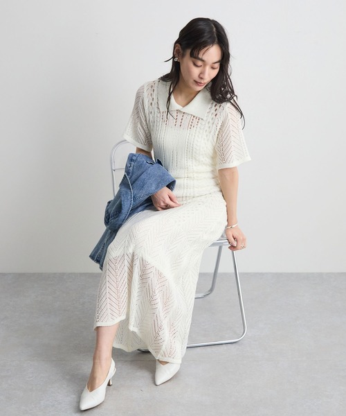 Futier Land（フューティアランド） ワンピース 夏 半袖 涼しげに着