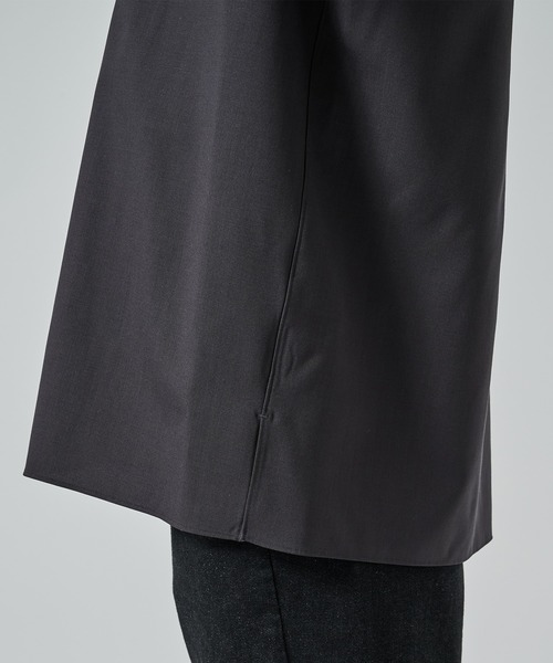 シャツ 「MARKAWARE」オーガニックウール 2/80 トロピカル / イタリアンオープンカラーS/Sシャツ メンズの画像