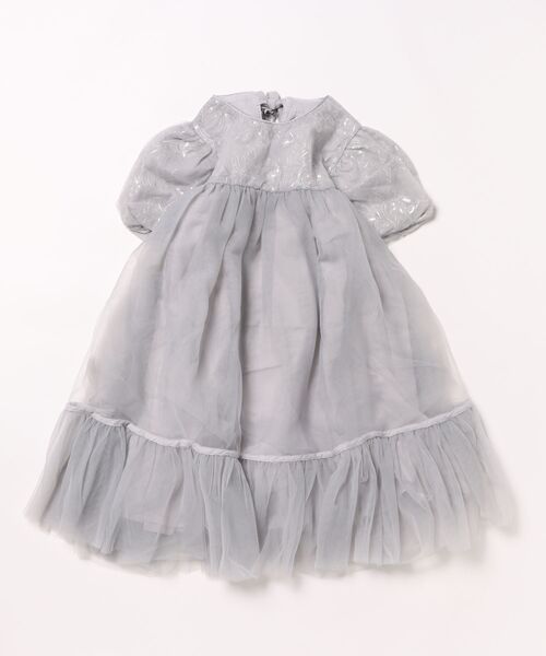「aimoha」 「KIDS」半袖ワンピース 140 グレー キッズ_画像3