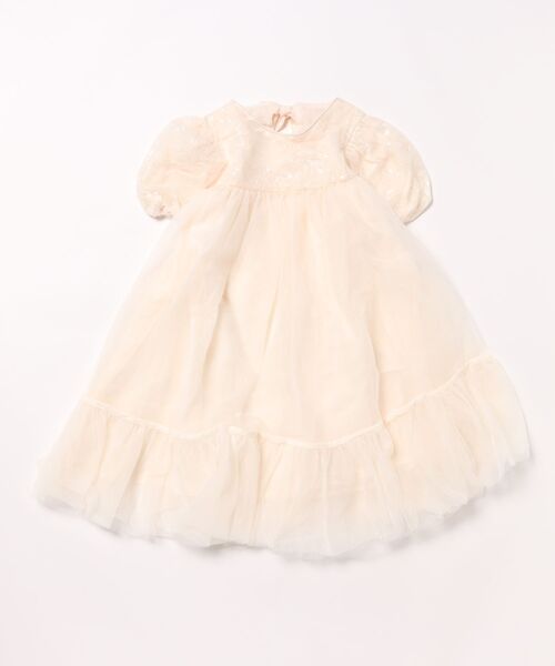 「aimoha」 「KIDS」半袖ワンピース 140 グレー キッズ_画像4