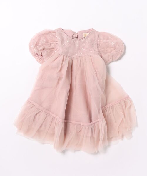 「aimoha」 「KIDS」半袖ワンピース 140 グレー キッズ_画像5
