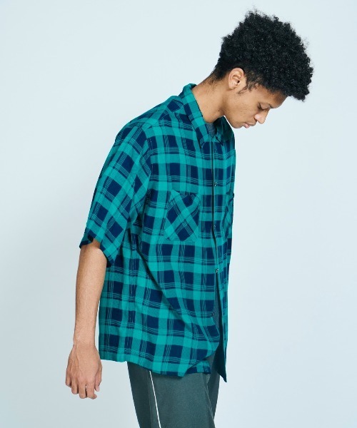 「C.E.L.STORE」 半袖シャツ LARGE ブラック メンズ_画像7
