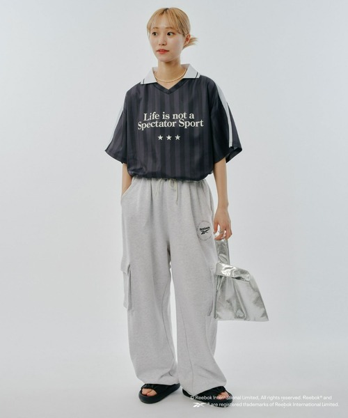 「Reebok」 半袖Tシャツ LARGE ホワイト メンズ_画像2