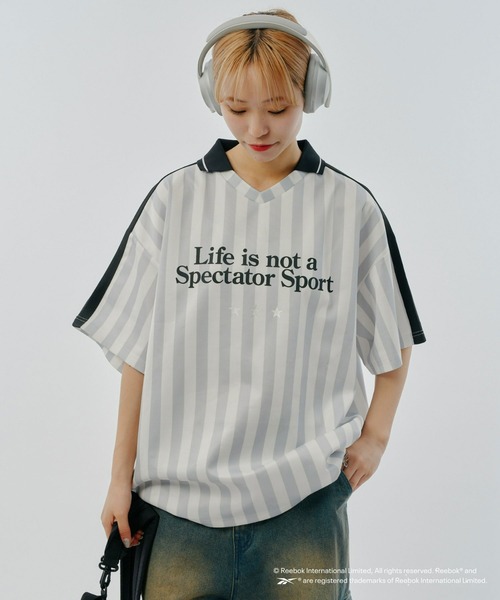 「Reebok」 半袖Tシャツ LARGE ホワイト メンズ_画像8