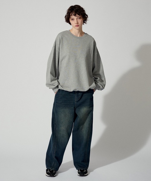 「WETTEMPT」 デニムパンツ LARGE インディゴブルー メンズ_画像5