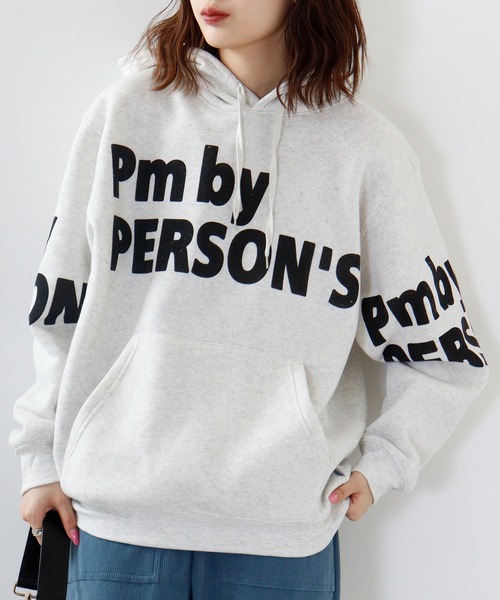 「PERSON'S」 プルオーバーパーカー L チャコール メンズ_画像3
