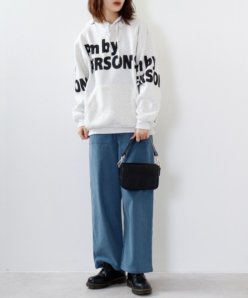 「PERSON'S」 プルオーバーパーカー L チャコール メンズ_画像6
