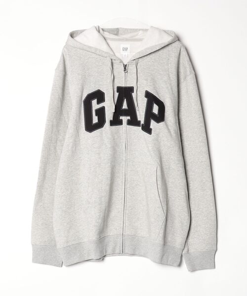 GAP（ギャップ） ジップアップパーカー X-LARGE ライトグレー メンズ