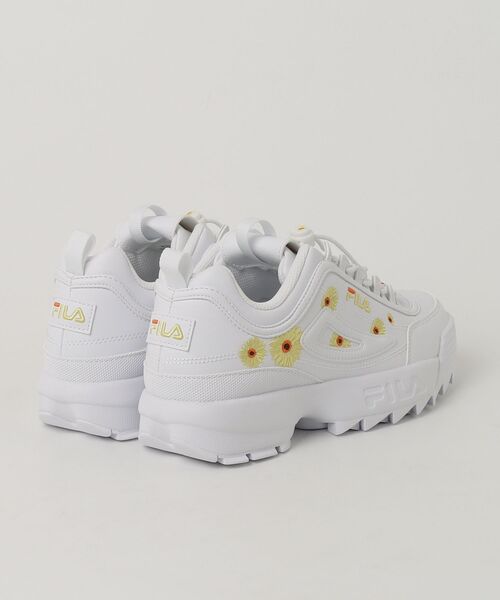 「FILA」 ローカットスニーカー 25.0cm ホワイト レディース_画像2