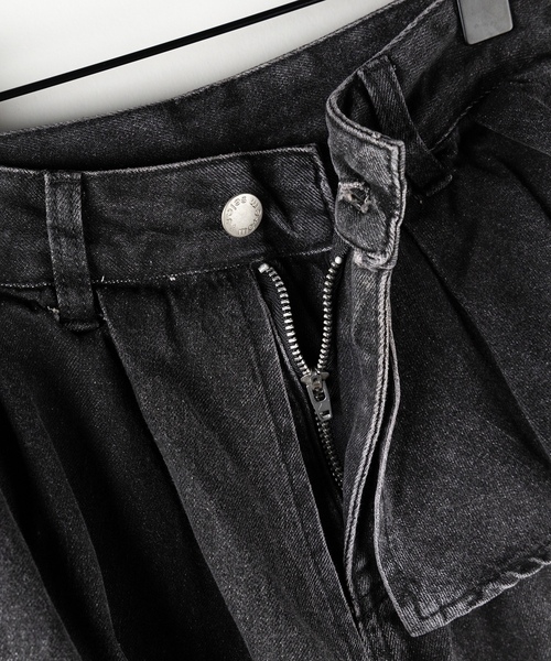「me+em select」 デニムパンツ LARGE ブルー レディース_画像5