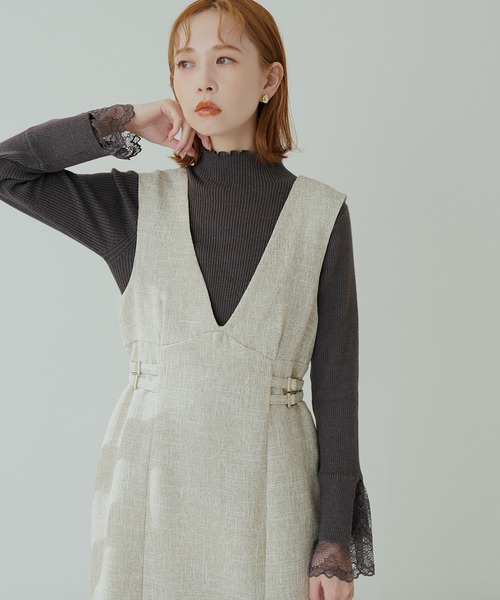 「natural couture」 サロペットスカート FREE ベージュ レディース_画像3