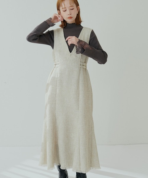 「natural couture」 サロペットスカート FREE ベージュ レディース_画像5