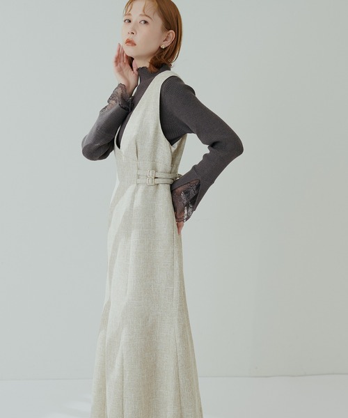 「natural couture」 サロペットスカート FREE ベージュ レディース_画像6