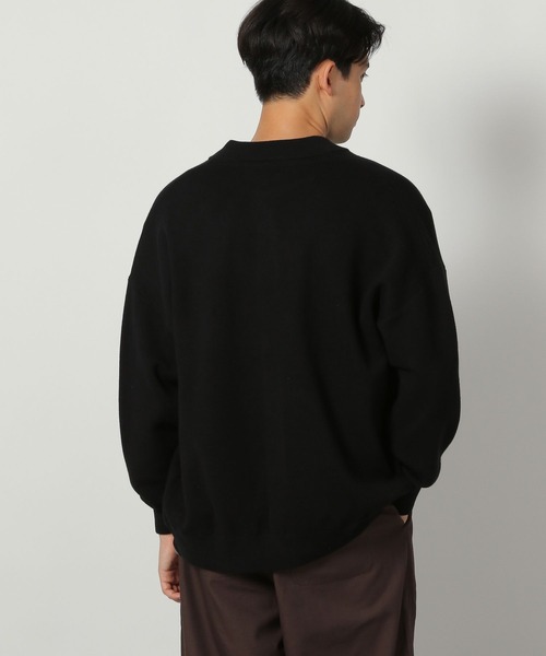 「LAKOLE」 ニットカーディガン MEDIUM ブラック メンズ_画像4