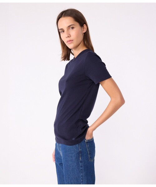 「PETIT BATEAU」 半袖Tシャツ SMALL ホワイト レディース_画像3