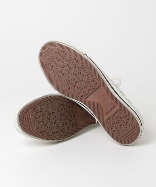 「CONVERSE」 ローカットスニーカー 24.5cm ベージュ レディース_画像3