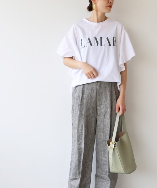 「MICA&DEAL」 半袖カットソー FREE チャコールグレー レディース_画像4