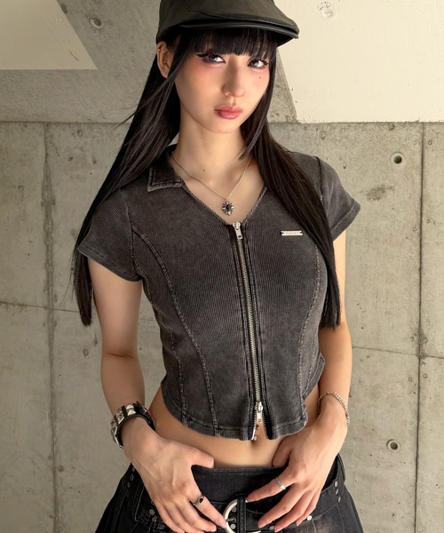 プレートデザインジップトップ レディース メンズ : ZOZOTOWN Yahoo!店 
