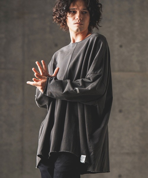 「GLIMCLAP」 長袖Tシャツ L ブラック メンズ_画像3