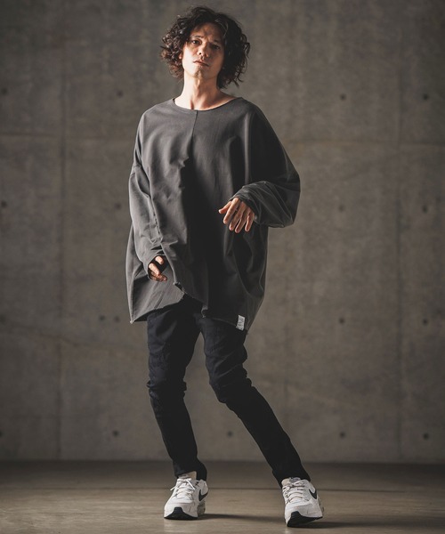 「GLIMCLAP」 長袖Tシャツ L ブラック メンズ_画像5