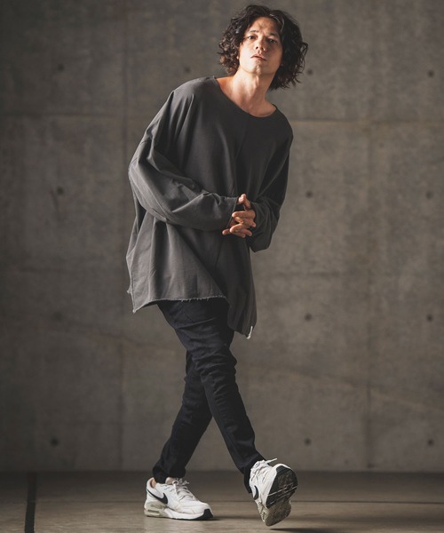 「GLIMCLAP」 長袖Tシャツ L ブラック メンズ_画像7