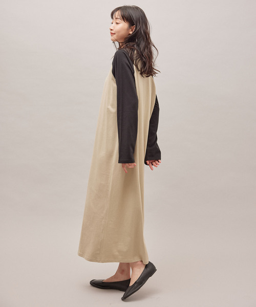 「Jayro」 長袖ワンピース M チャコールグレー レディース_画像2