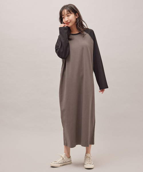 「Jayro」 長袖ワンピース M チャコールグレー レディース_画像8