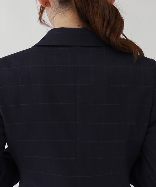 「TRUDEA」 テーラードジャケット LARGE チャコールグレー レディース_画像5