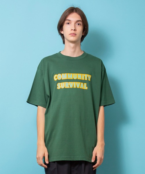 1/F メンズ tシャツ Tシャツ 「1/F」プリント COMMUNITY