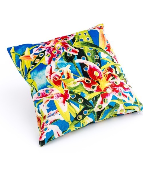 クッション クッションカバー SELETTI TOILETPAPER/クッション 50×50 FLOWERSの画像